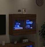 VidaXL Tv-wandmeubel met LED 78,5x30x60,5 cm bruineikenkleurig