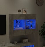 VidaXL Tv-wandmeubel met LED-verlichting 78,5x30x60,5 cm betongrijs