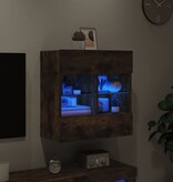 VidaXL Tv-wandmeubel met LED-verlichting 58,5x30x60,5 cm gerookt eiken