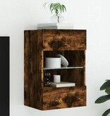 VidaXL Tv-wandmeubel met LED-verlichting 40x30x60,5 cm gerookt eiken