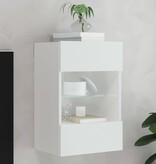 VidaXL Tv-meubel met LED-verlichting 40x30x60,5 cm wit