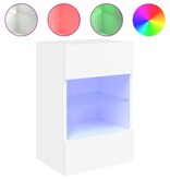 VidaXL Tv-meubel met LED-verlichting 40x30x60,5 cm wit
