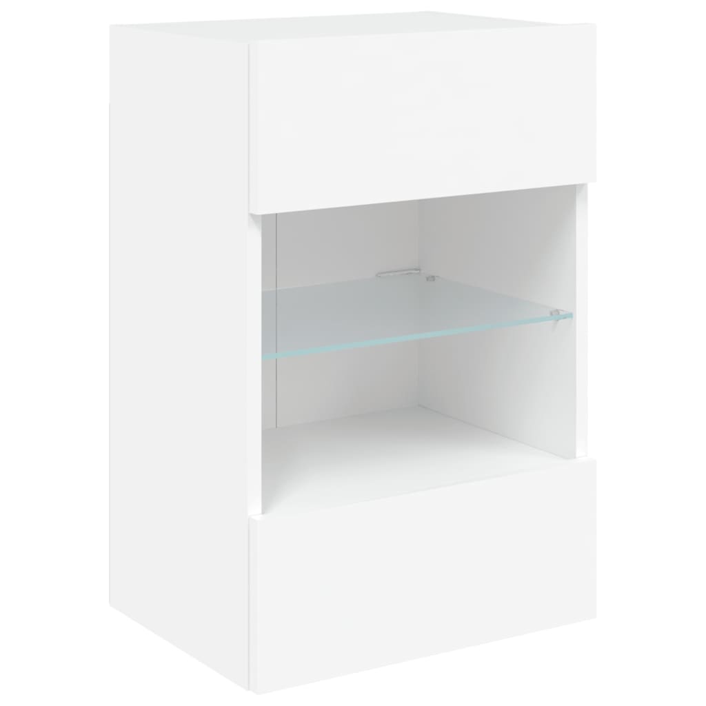 VidaXL Tv-meubel met LED-verlichting 40x30x60,5 cm wit