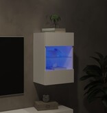 VidaXL Tv-meubel met LED-verlichting 40x30x60,5 cm wit