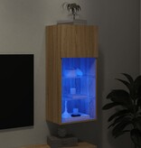 VidaXL Tv-meubel met LED-verlichting 40,5x30x90 cm sonoma eikenkleurig