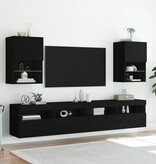 VidaXL Tv-meubel met LED-verlichting 40,5x30x60 cm zwart