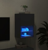 VidaXL Tv-meubel met LED-verlichting 40,5x30x60 cm zwart