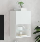 VidaXL Tv-meubel met LED-verlichting 40,5x30x60 cm wit