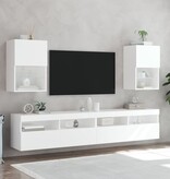VidaXL Tv-meubel met LED-verlichting 40,5x30x60 cm wit