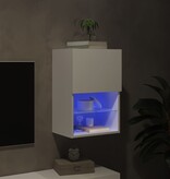 VidaXL Tv-meubel met LED-verlichting 40,5x30x60 cm wit