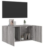 vidaXL Tv-meubel wandgemonteerd 80x30x41 cm grijs sonoma eikenkleurig