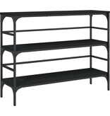 VidaXL Wandtafel 100x32x75 cm bewerkt hout zwart
