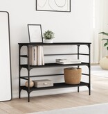 VidaXL Wandtafel 100x32x75 cm bewerkt hout zwart