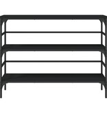 VidaXL Wandtafel 100x32x75 cm bewerkt hout zwart