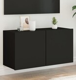vidaXL Tv-meubel wandgemonteerd 80x30x41 cm zwart