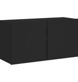 vidaXL Tv-meubel wandgemonteerd 80x30x41 cm zwart