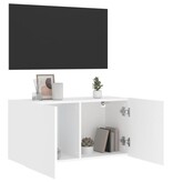 vidaXL Tv-meubel wandgemonteerd 80x30x41 cm wit