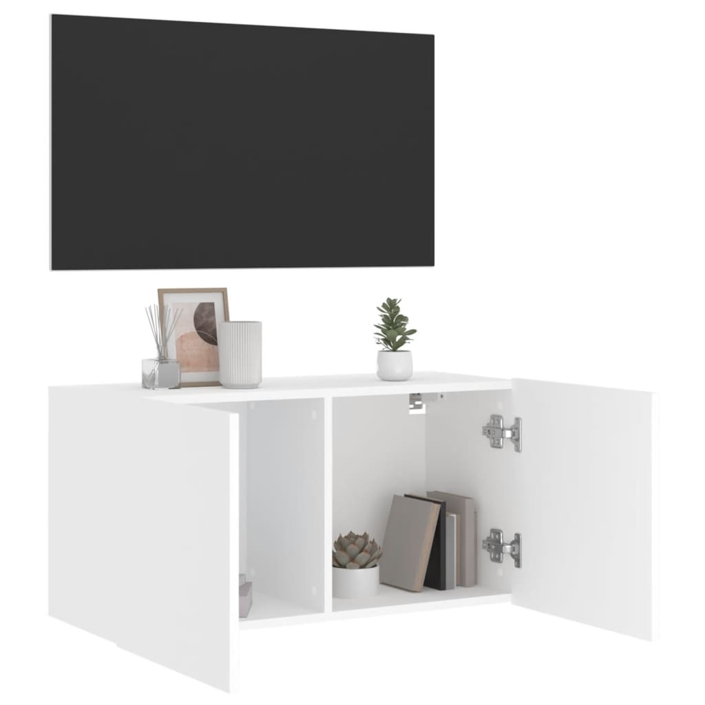 vidaXL Tv-meubel wandgemonteerd 80x30x41 cm wit