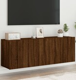 VidaXL Tv-meubels 2 st wandgemonteerd 60x30x41 cm bruineikenkleurig
