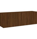 VidaXL Tv-meubels 2 st wandgemonteerd 60x30x41 cm bruineikenkleurig