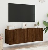 VidaXL Tv-meubels 2 st wandgemonteerd 60x30x41 cm bruineikenkleurig