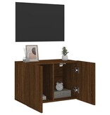 vidaXL Tv-meubel wandgemonteerd 60x30x41 cm bruineikenkleurig