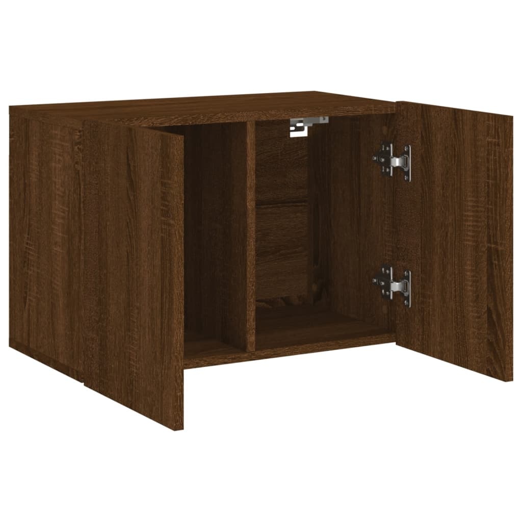 vidaXL Tv-meubel wandgemonteerd 60x30x41 cm bruineikenkleurig