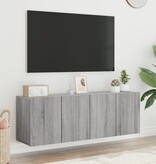 VidaXL Tv-meubels 2 st wandgemonteerd 60x30x41 cm grijs sonoma eiken