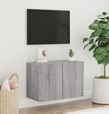 VidaXL Tv-meubel wandgemonteerd 60x30x41 cm grijs sonoma eikenkleurig