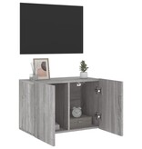 VidaXL Tv-meubel wandgemonteerd 60x30x41 cm grijs sonoma eikenkleurig