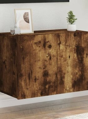 VidaXL Tv-meubel wandgemonteerd 60x30x41 cm gerookt eikenkleurig