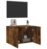 VidaXL Tv-meubel wandgemonteerd 60x30x41 cm gerookt eikenkleurig