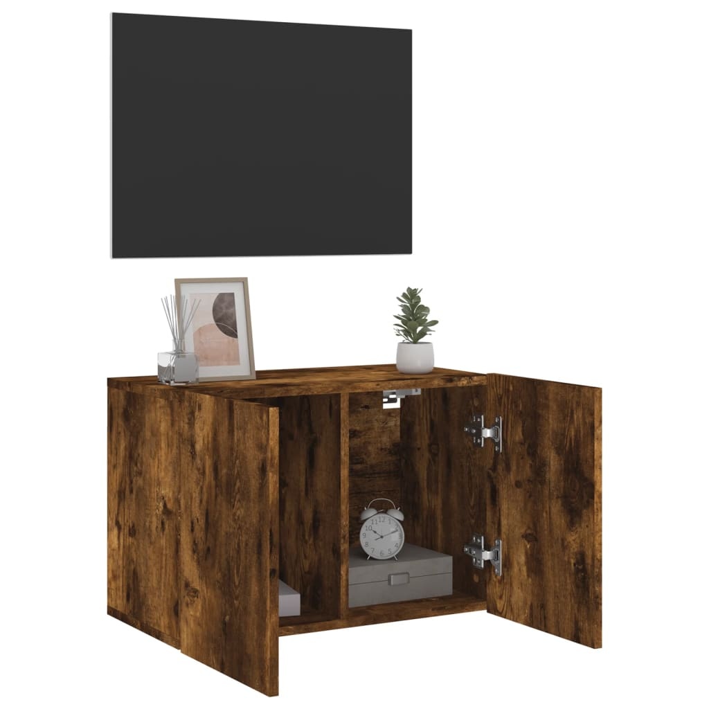 VidaXL Tv-meubel wandgemonteerd 60x30x41 cm gerookt eikenkleurig