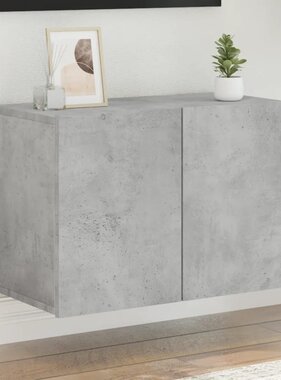 VidaXL Tv-meubel wandgemonteerd 60x30x41 cm betongrijs