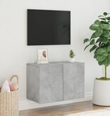 VidaXL Tv-meubel wandgemonteerd 60x30x41 cm betongrijs