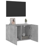 VidaXL Tv-meubel wandgemonteerd 60x30x41 cm betongrijs