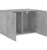 VidaXL Tv-meubel wandgemonteerd 60x30x41 cm betongrijs
