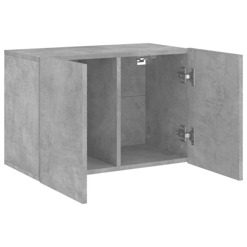 VidaXL Tv-meubel wandgemonteerd 60x30x41 cm betongrijs