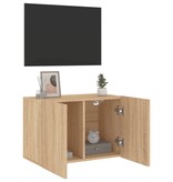 VidaXL Tv-meubel wandgemonteerd 60x30x41 cm sonoma eikenkleurig