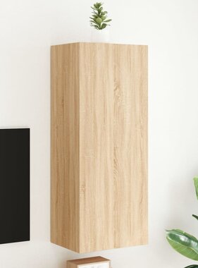 VidaXL Tv-wandmeubel 40,5x30x102 cm bewerkt hout sonoma eikenkleurig