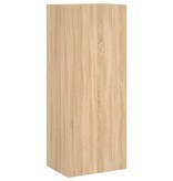 VidaXL Tv-wandmeubel 40,5x30x102 cm bewerkt hout sonoma eikenkleurig