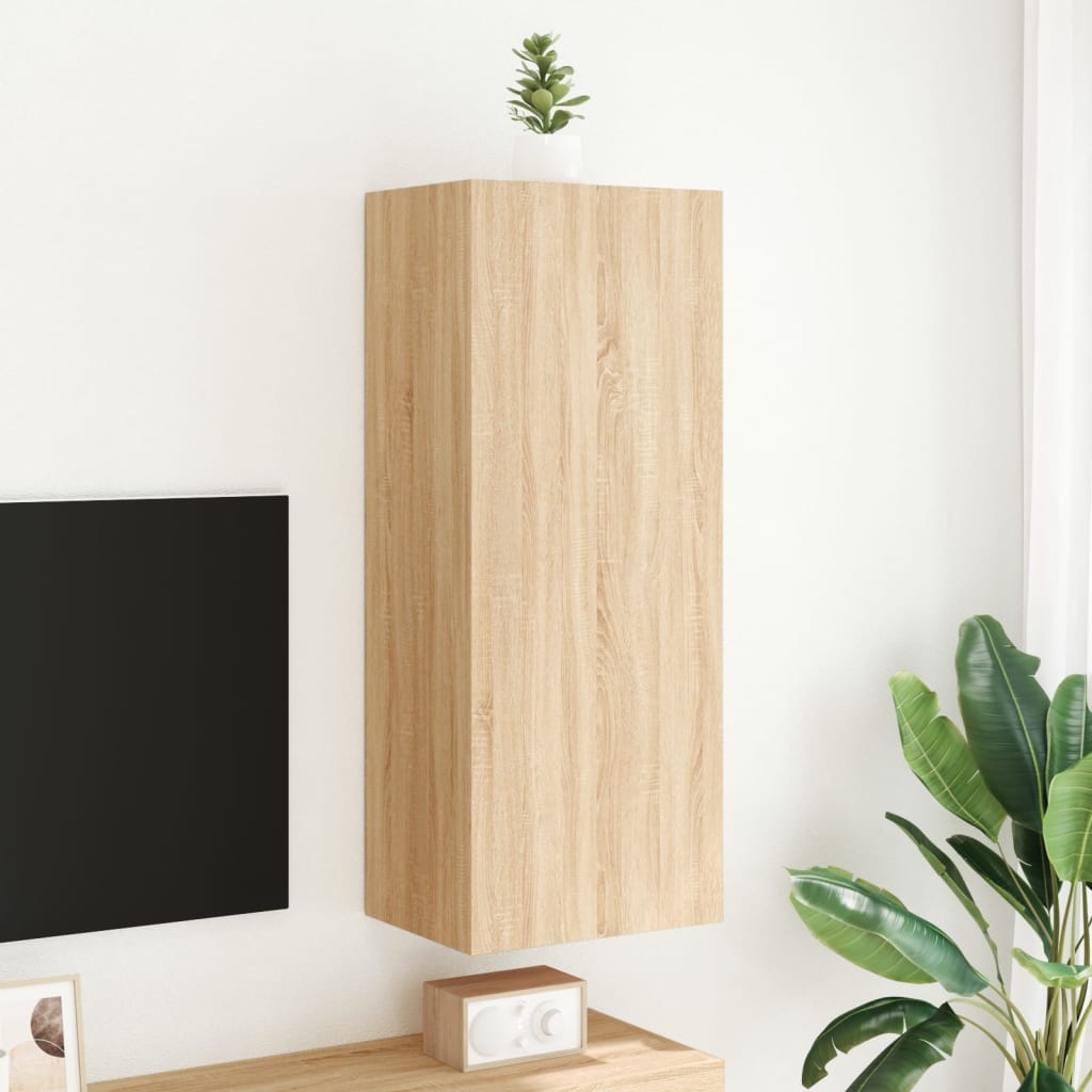 VidaXL Tv-wandmeubel 40,5x30x102 cm bewerkt hout sonoma eikenkleurig