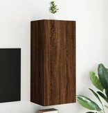 VidaXL Tv-wandmeubel 40,5x30x90 cm bewerkt hout bruineikenkleurig