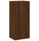 VidaXL Tv-wandmeubel 40,5x30x90 cm bewerkt hout bruineikenkleurig