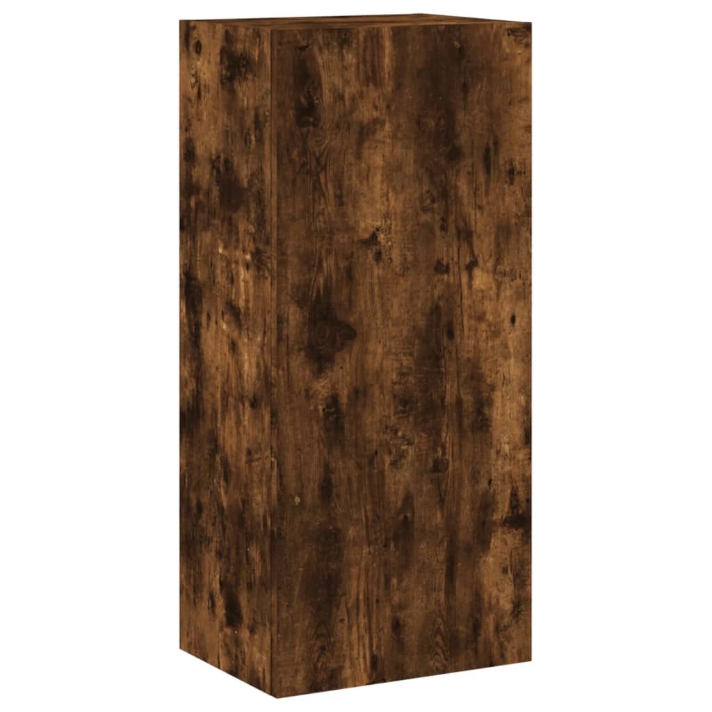 VidaXL Tv-wandmeubel 40,5x30x90 cm bewerkt hout gerookt eikenkleurig