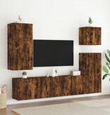 VidaXL Tv-wandmeubel 40,5x30x90 cm bewerkt hout gerookt eikenkleurig