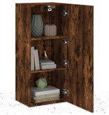VidaXL Tv-wandmeubel 40,5x30x90 cm bewerkt hout gerookt eikenkleurig
