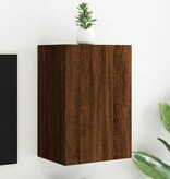 VidaXL Tv-wandmeubel 40,5x30x60 cm bewerkt hout bruineikenkleurig