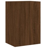 VidaXL Tv-wandmeubel 40,5x30x60 cm bewerkt hout bruineikenkleurig