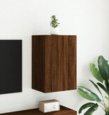 VidaXL Tv-wandmeubel 40,5x30x60 cm bewerkt hout bruineikenkleurig